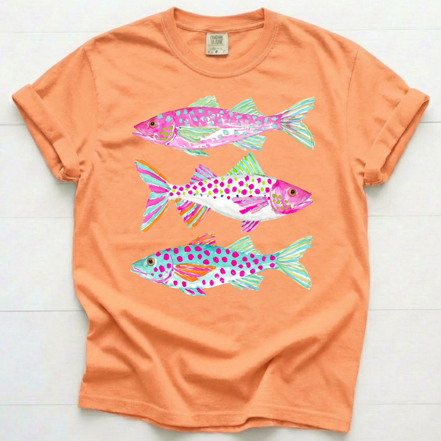 Preppy Fish Trio Printed T-shirt