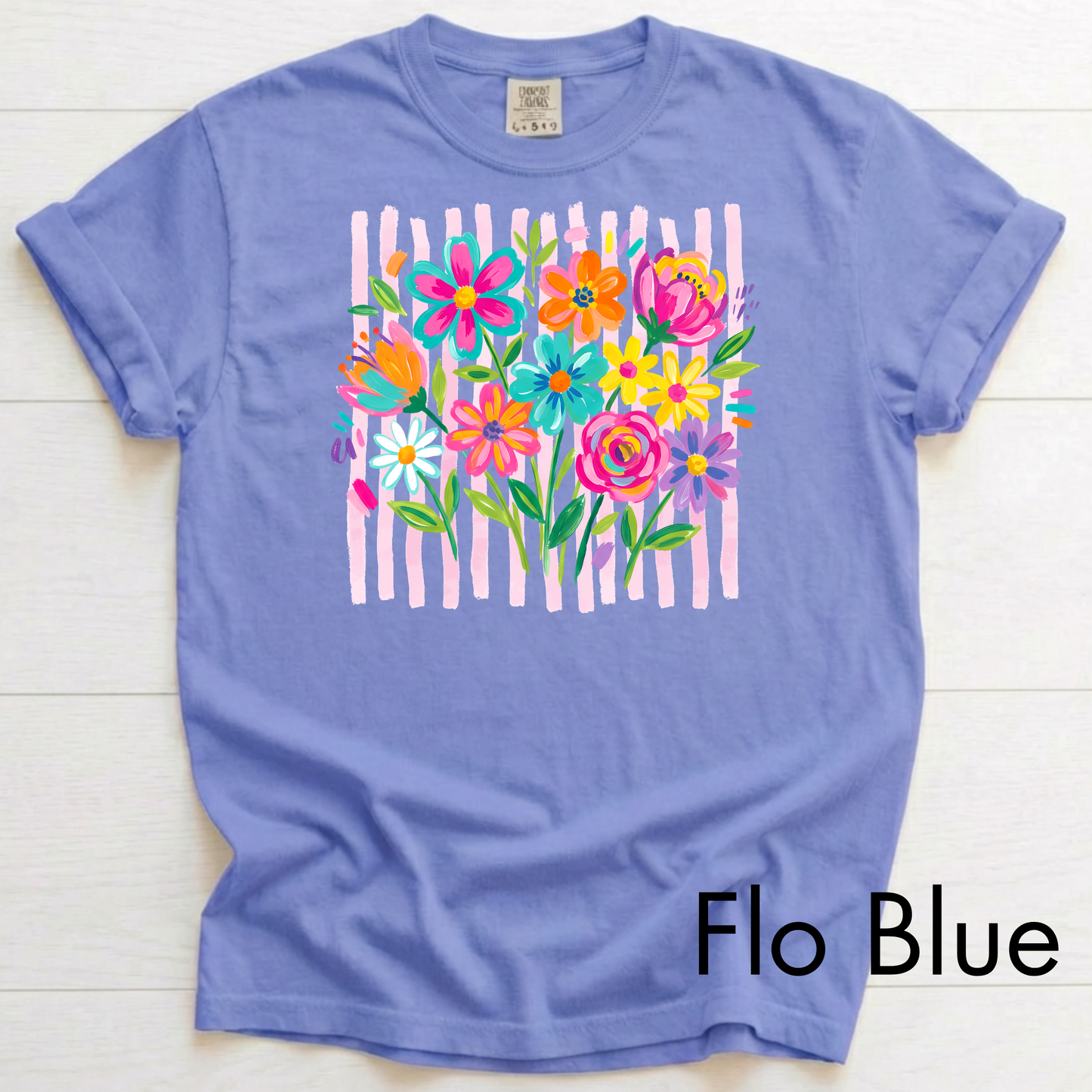 Preppy Floral Bouquet Printed Shirt