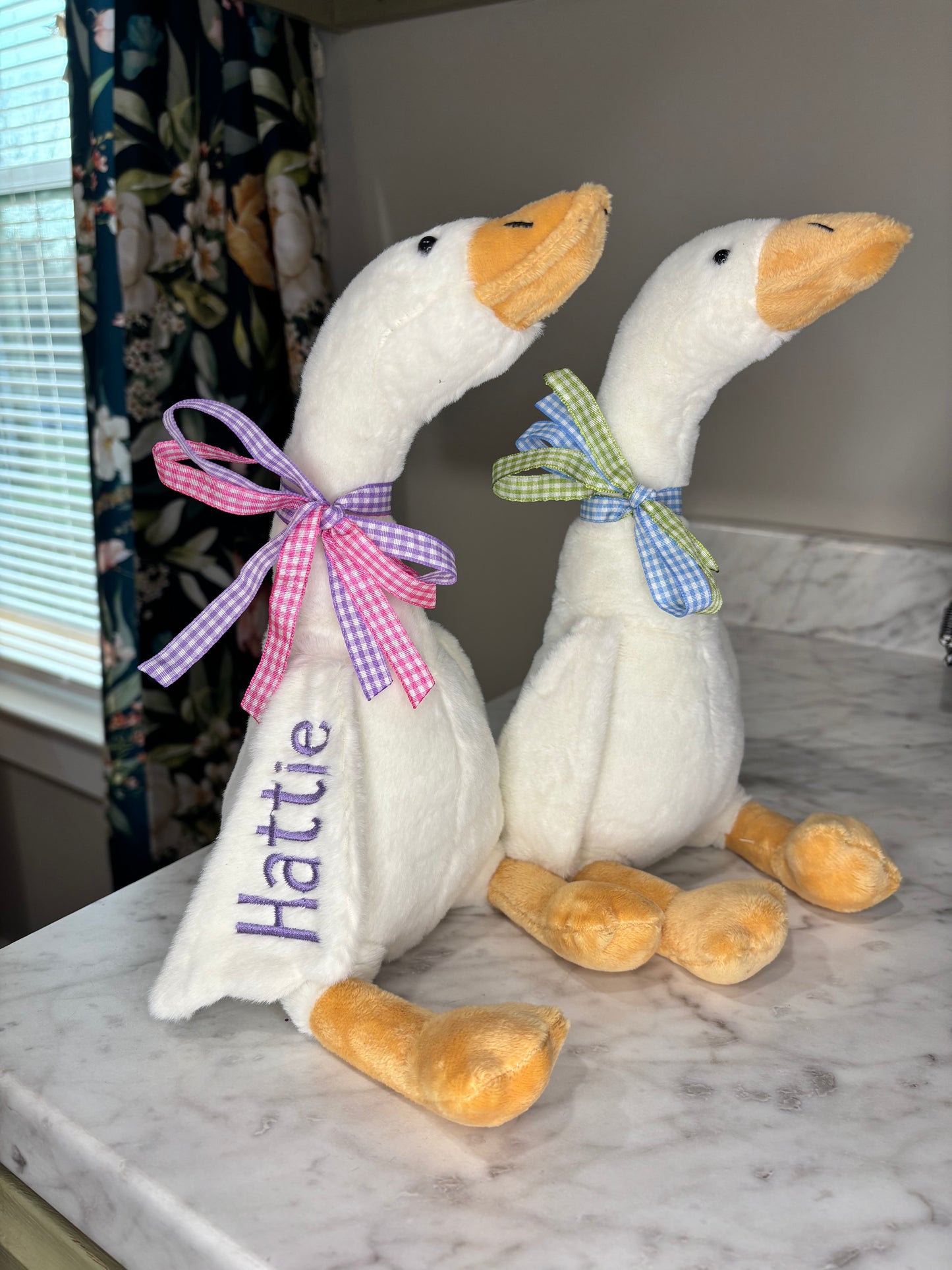 Goose Stuffy with Embroidered Name